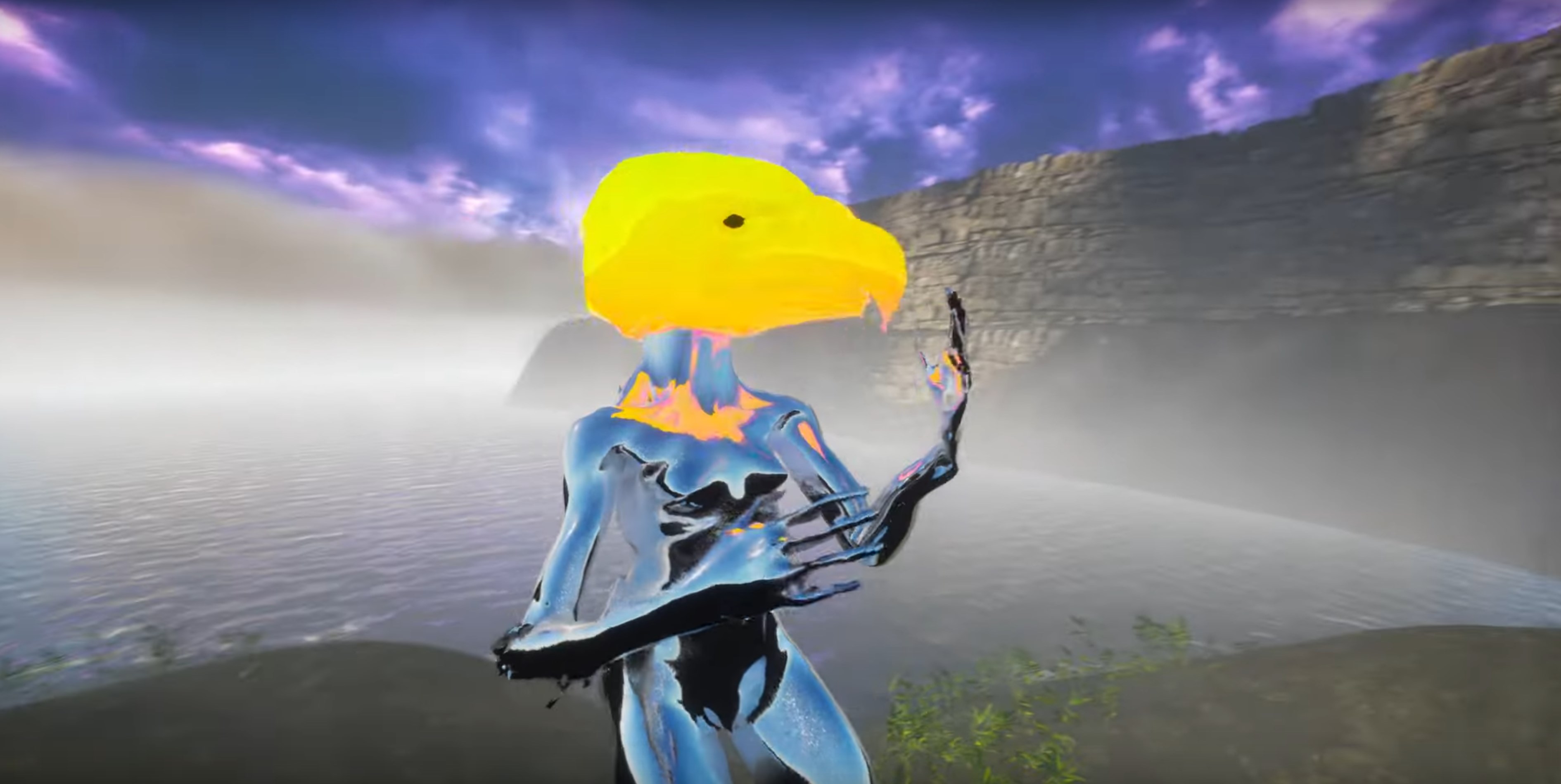 Still from the 'Terminal 3' music video for Static Channel